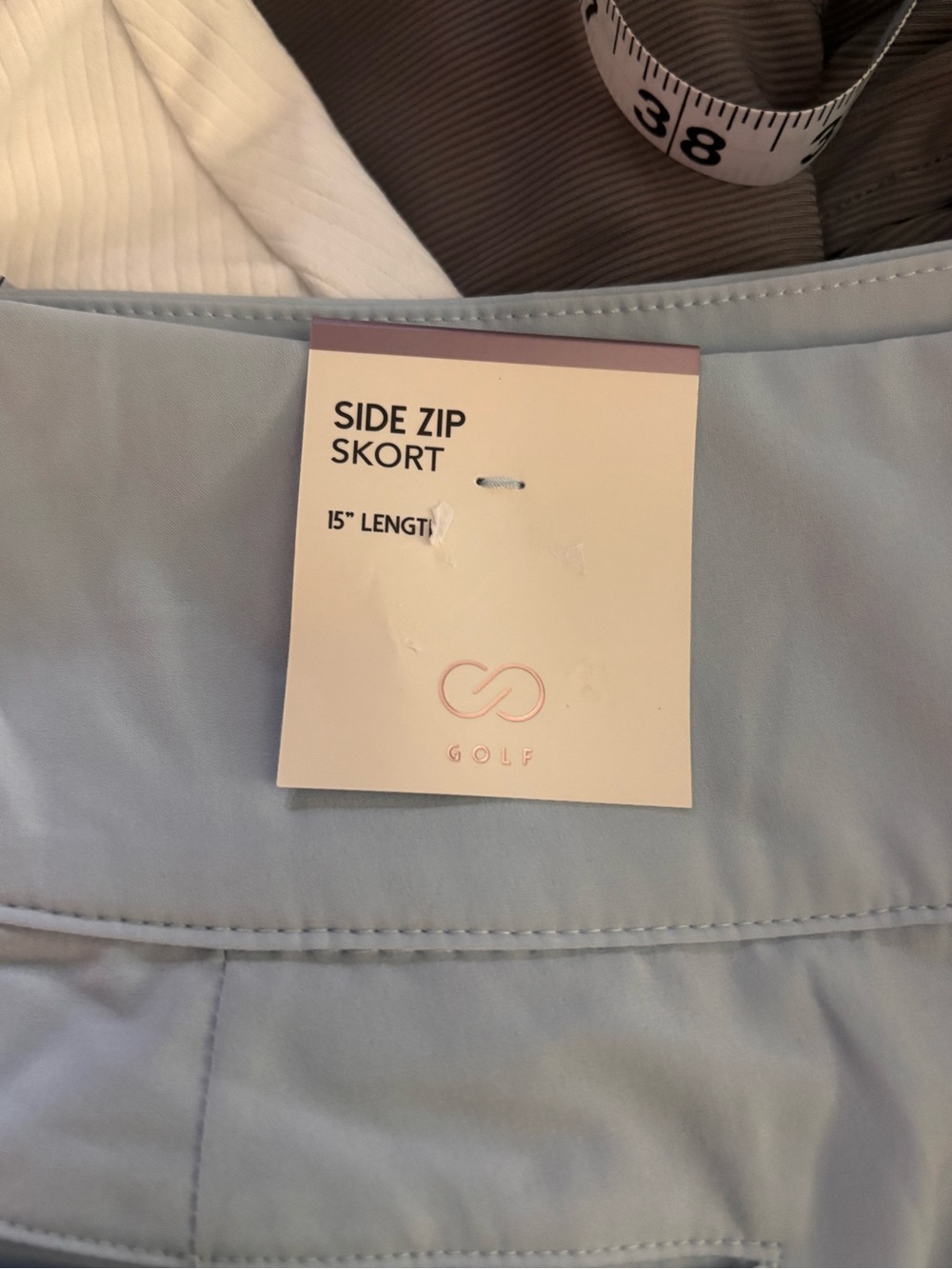 Calia Light Blue Golf Skort w/ brief. Sz 12 NWT - Picture 6 of 10